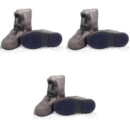 PALAY® Silicone Shoe Covers for Kids Men Women with Double-Breasted Anti-Slip and Waterproof Cover TPE Sole Wear-resistant Reusable for Rainy Season Size 5.5-7.5 3 PCS PALAY® Silicone Shoe Covers for Kids Men Women with Double-Breasted Anti-Slip and Waterproof Cover TPE Sole Wear-resistant Reusable for Rainy Season Size 5.5-7.5 3 PCS